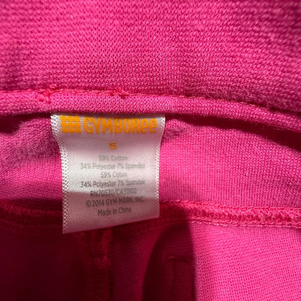 Gymboree Girls Pink Stretch Cotton Blend Five Pocket Pants Size 5 Magenta 2014